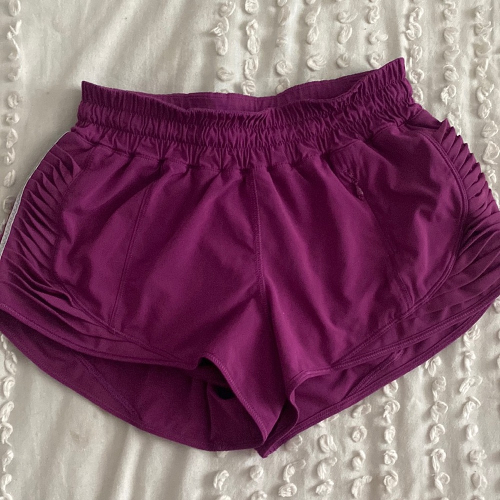 Lululemon purple reflective making moves shorts